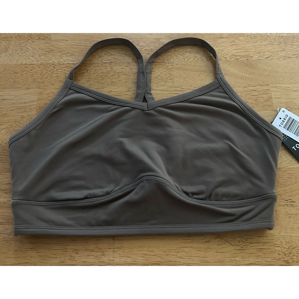Torrid Active Sports Bra‎ Light Support Wireless Keyhole Racerback Size 00 M/L
